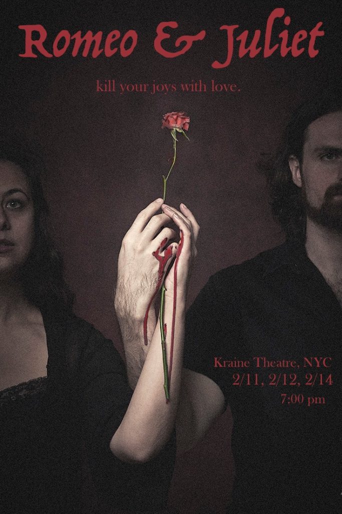 Shakespeare's ROMEO & JULIET, directed by Drew Bowlander, at The Kraine Theater