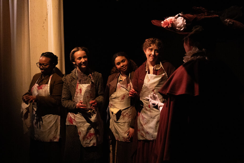 "The Gut Girls," written by Sarah Daniels, directed by Robert A. K. Gonyo at The Stella Adler Studio of Acting, 2025, photo by AK Nouveau