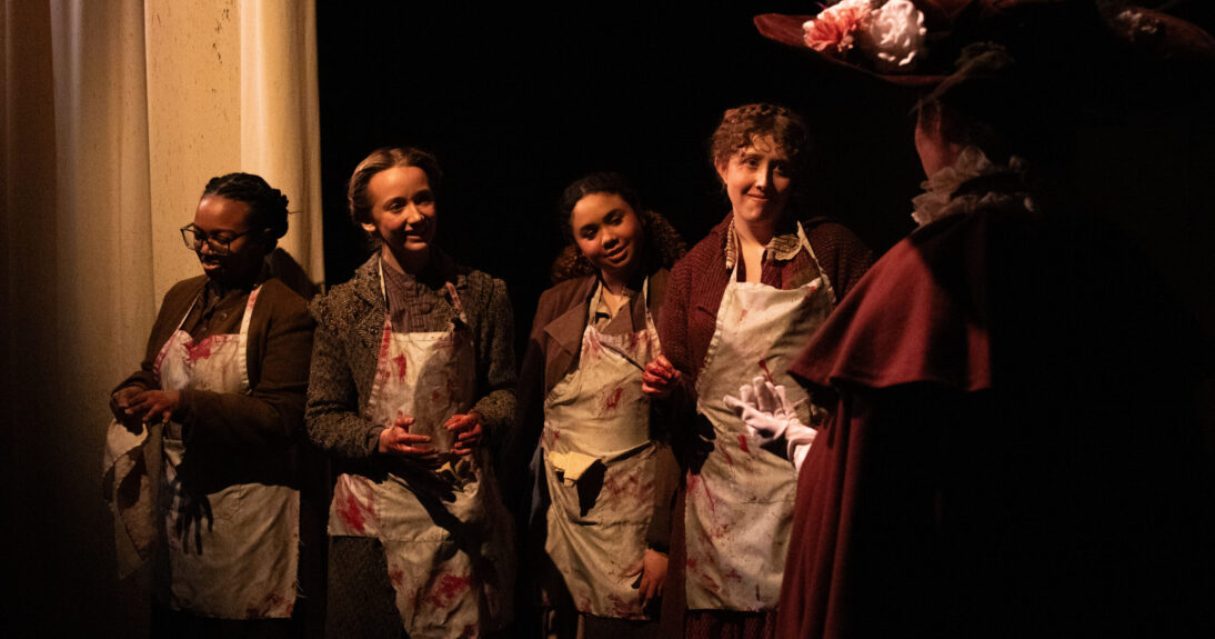 "The Gut Girls," written by Sarah Daniels, directed by Robert A. K. Gonyo at The Stella Adler Studio of Acting, 2025, photo by AK Nouveau