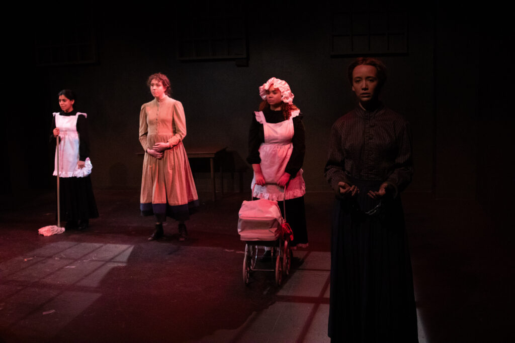 "The Gut Girls," written by Sarah Daniels, directed by Robert A. K. Gonyo at The Stella Adler Studio of Acting, 2025, photo by AK Nouveau