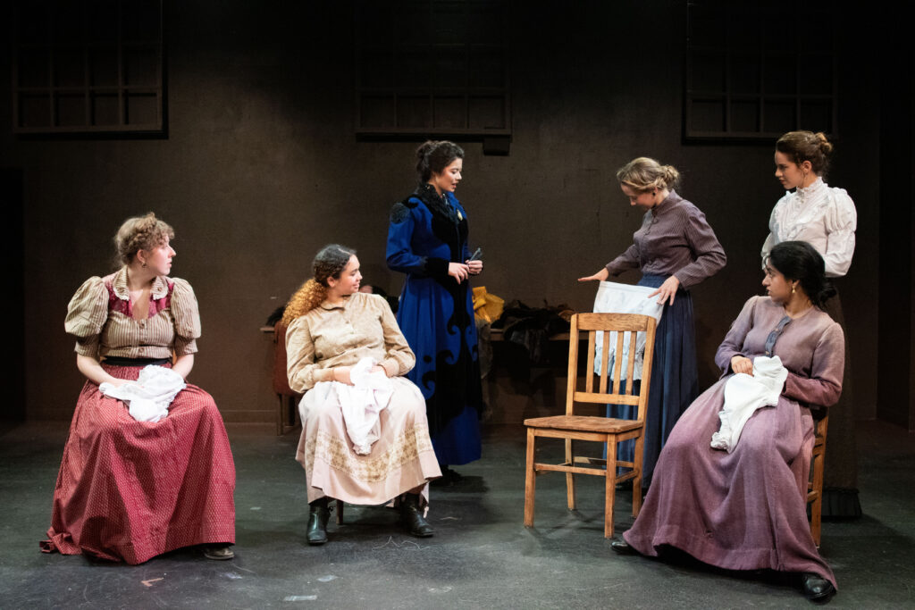 "The Gut Girls," written by Sarah Daniels, directed by Robert A. K. Gonyo at The Stella Adler Studio of Acting, 2025, photo by AK Nouveau