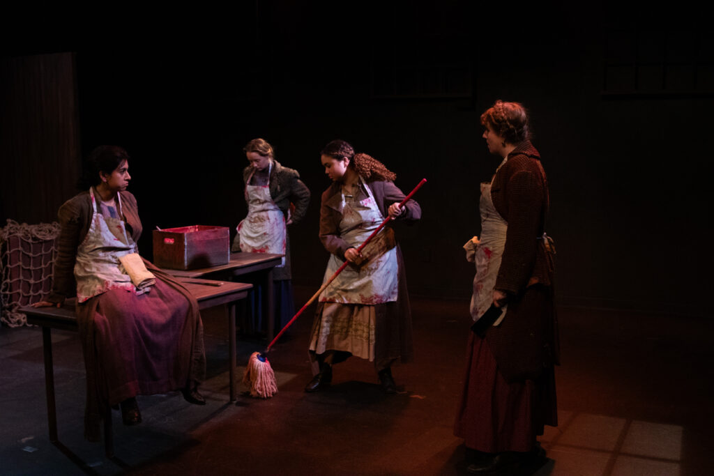 "The Gut Girls," written by Sarah Daniels, directed by Robert A. K. Gonyo at The Stella Adler Studio of Acting, 2025, photo by AK Nouveau