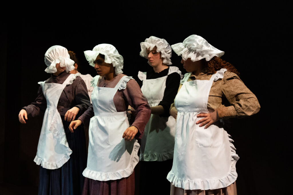 "The Gut Girls," written by Sarah Daniels, directed by Robert A. K. Gonyo at The Stella Adler Studio of Acting, 2025, photo by AK Nouveau